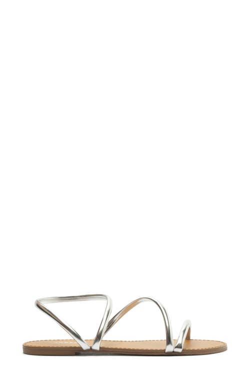Arezzo Mikayla Sandal In Silver
