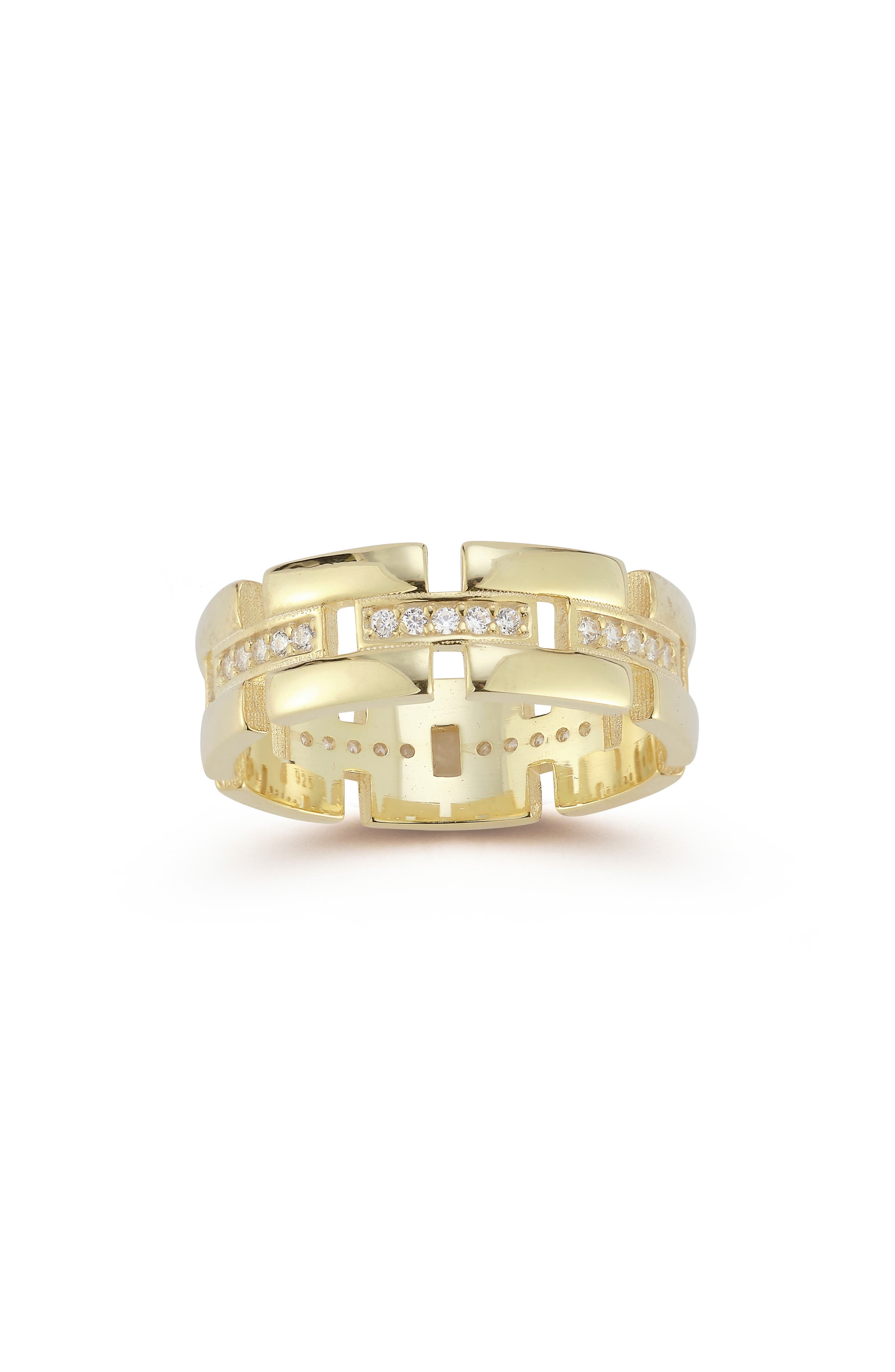 CHLOE AND MADISON Link Band Ring