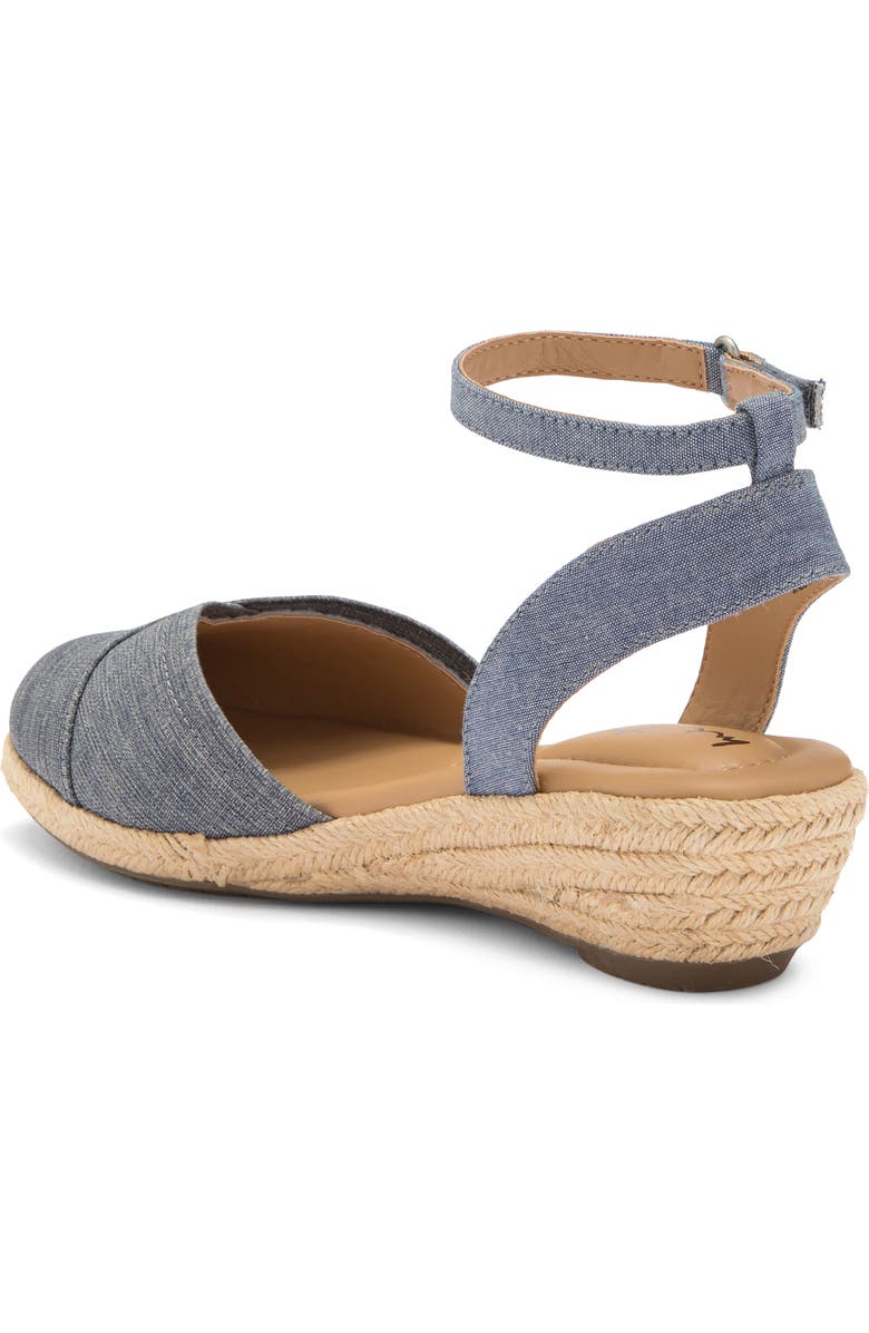 Me Too Niya Espadrille Wedge Sandal, Alternate, color, Chambray