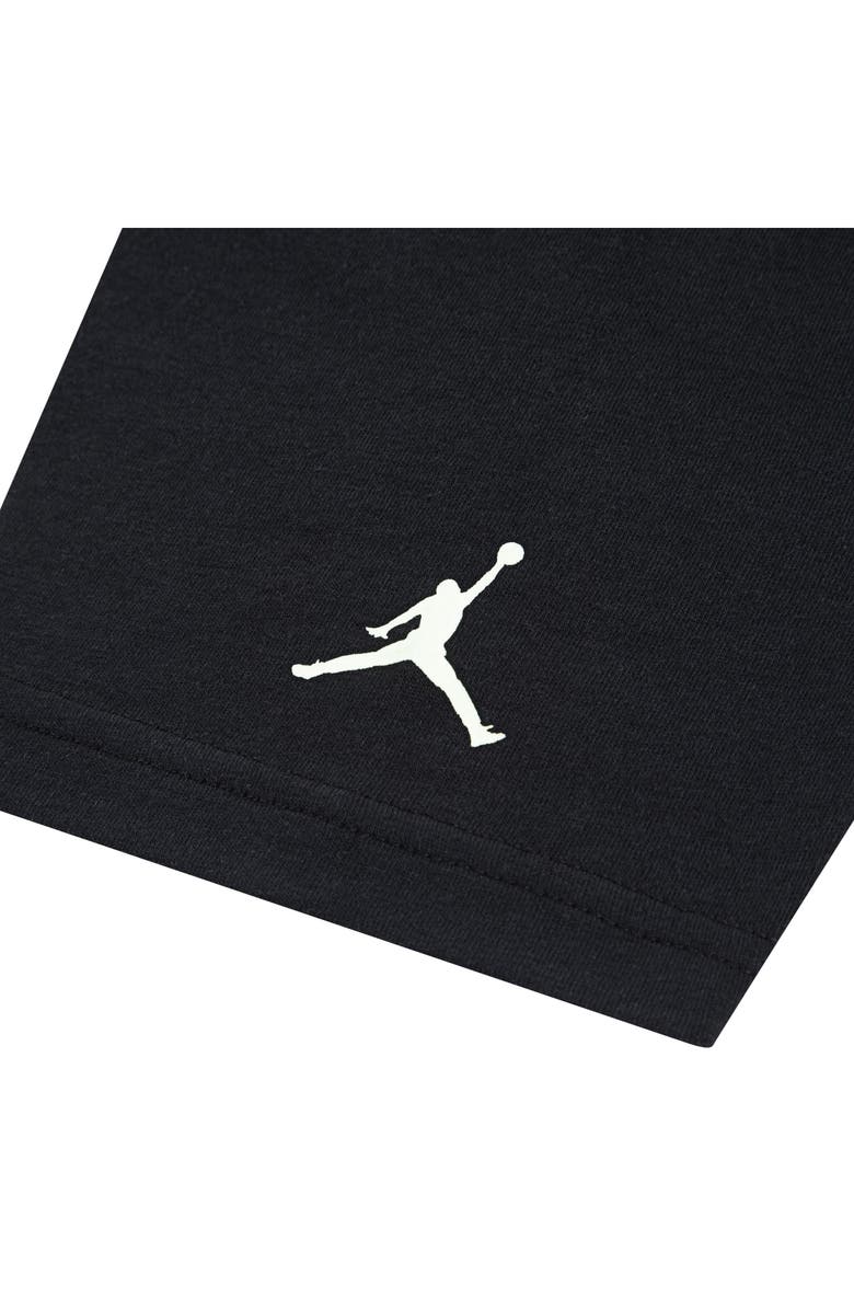 Jordan Kids' Sky Is Not the Limit Glow in the Dark Graphic T-Shirt, Alternate, color, Black