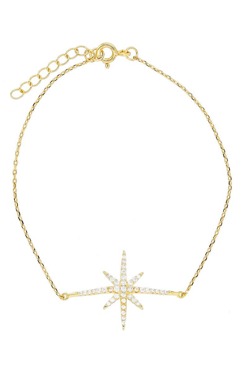 LULEÅ Sterling Silver Cubic Zirconia Braclet, Main, color, 