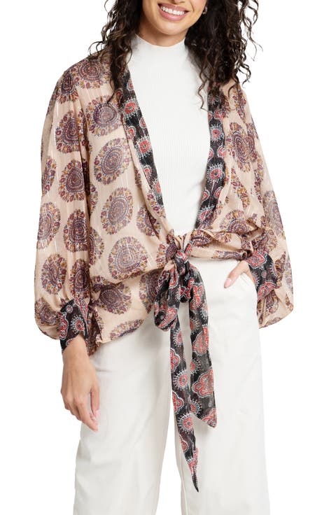 Medallion Print Topper