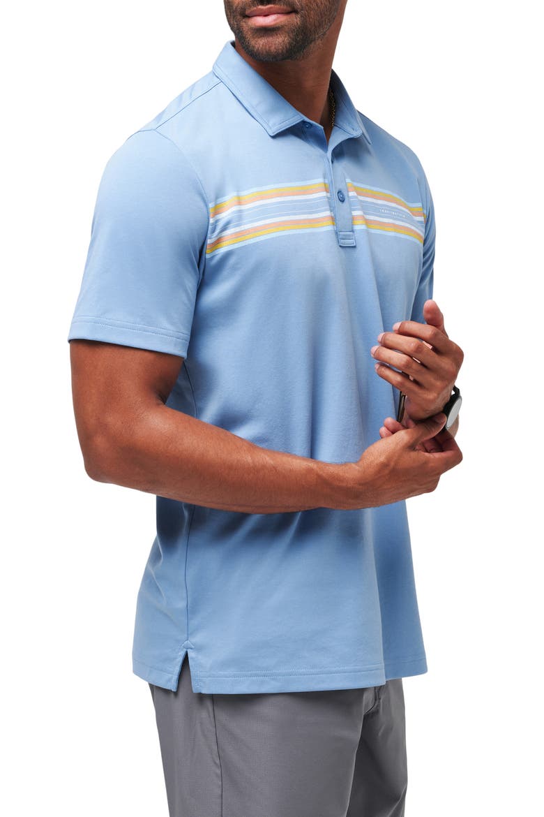 Coral Beds Cotton Blend Polo, Alternate, color, QUIET HARBOR