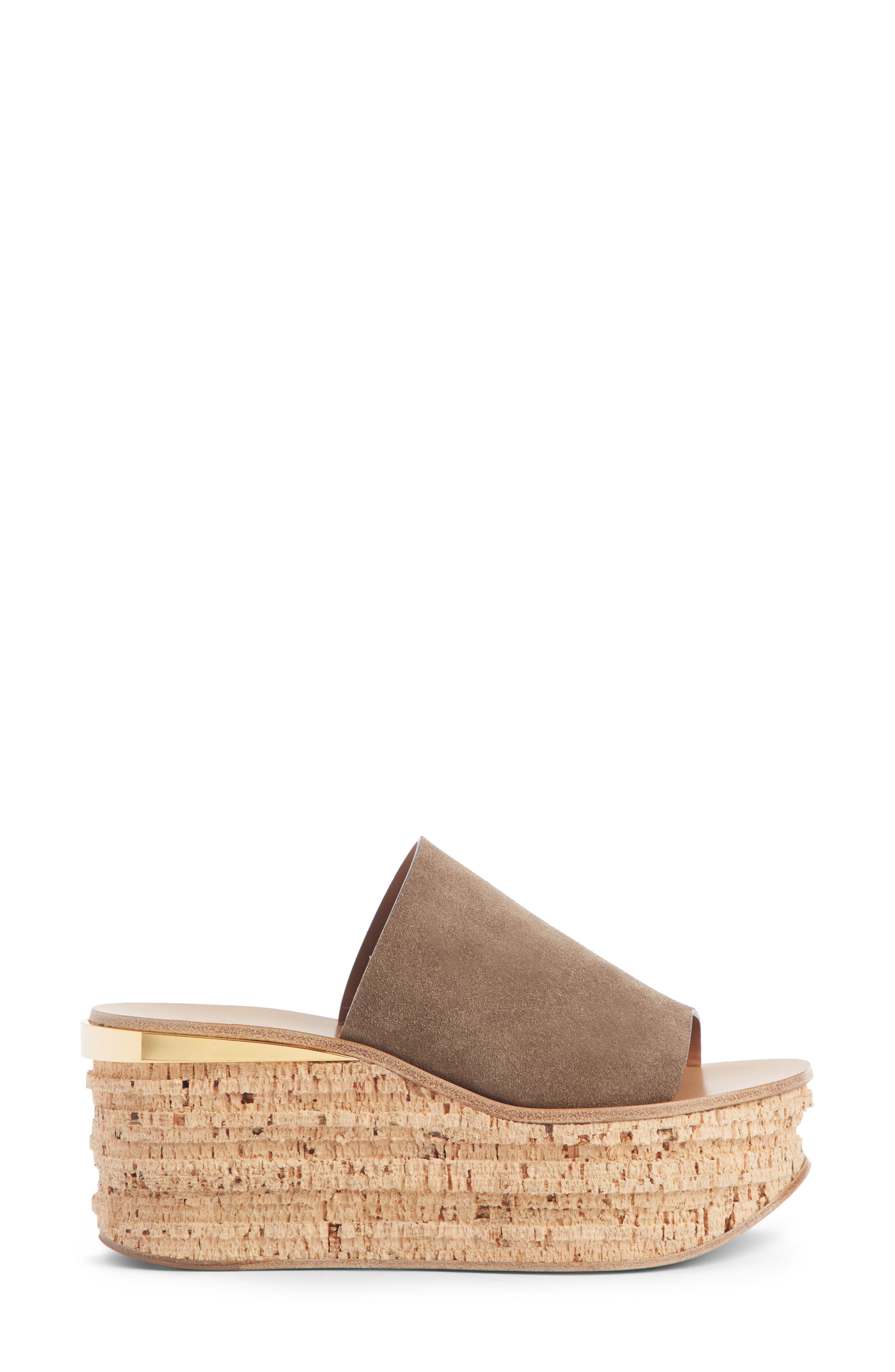 Chloé Camille Cork Platform Sandal, Alternate, color, 