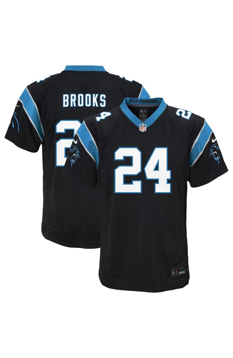Nike Youth Nike Jonathon Brooks Black Carolina Panthers Team Game Jersey, Alternate, color, Black