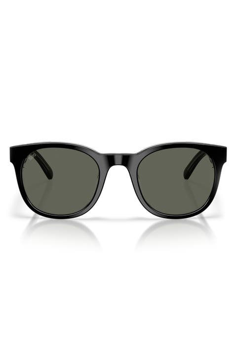 Middles 51mm Gradient Polarized Round Sunglasses