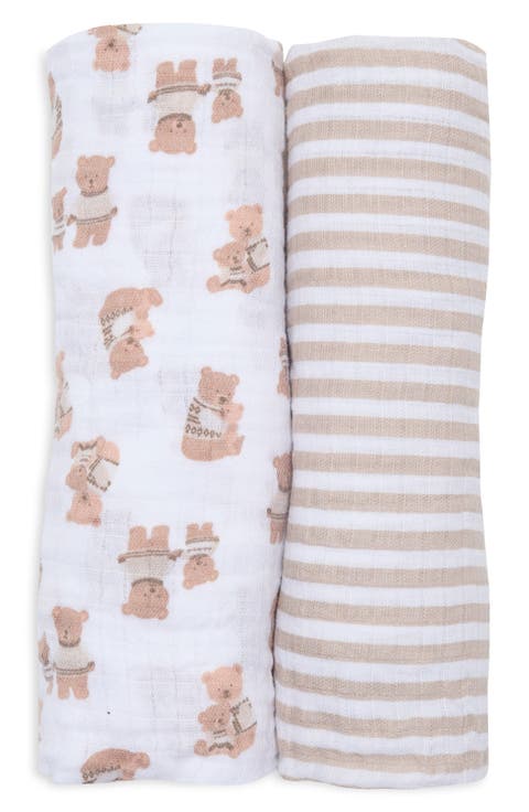 2-Pack Muslin Blankets