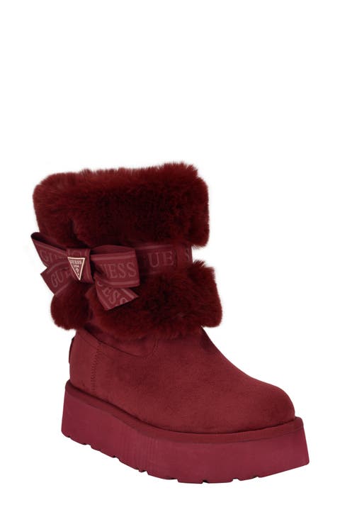 Denla Faux Fur Bootie (Women)