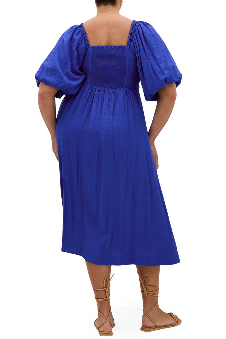 Sherree V-Neck Dress, Alternate, color, OCEAN BLUE
