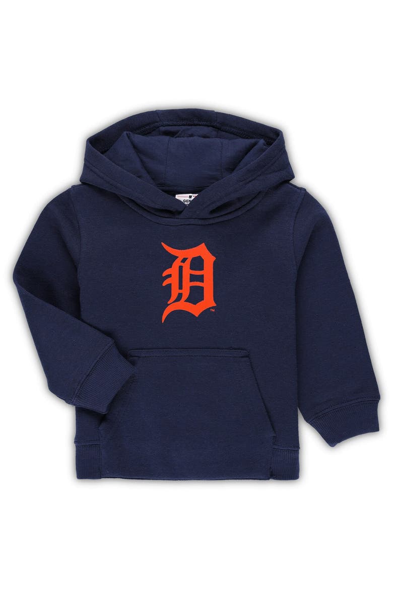 Toddler Navy Detroit Tigers Team Primary Logo Fleece Pullover Hoodie, Main, color, Navy