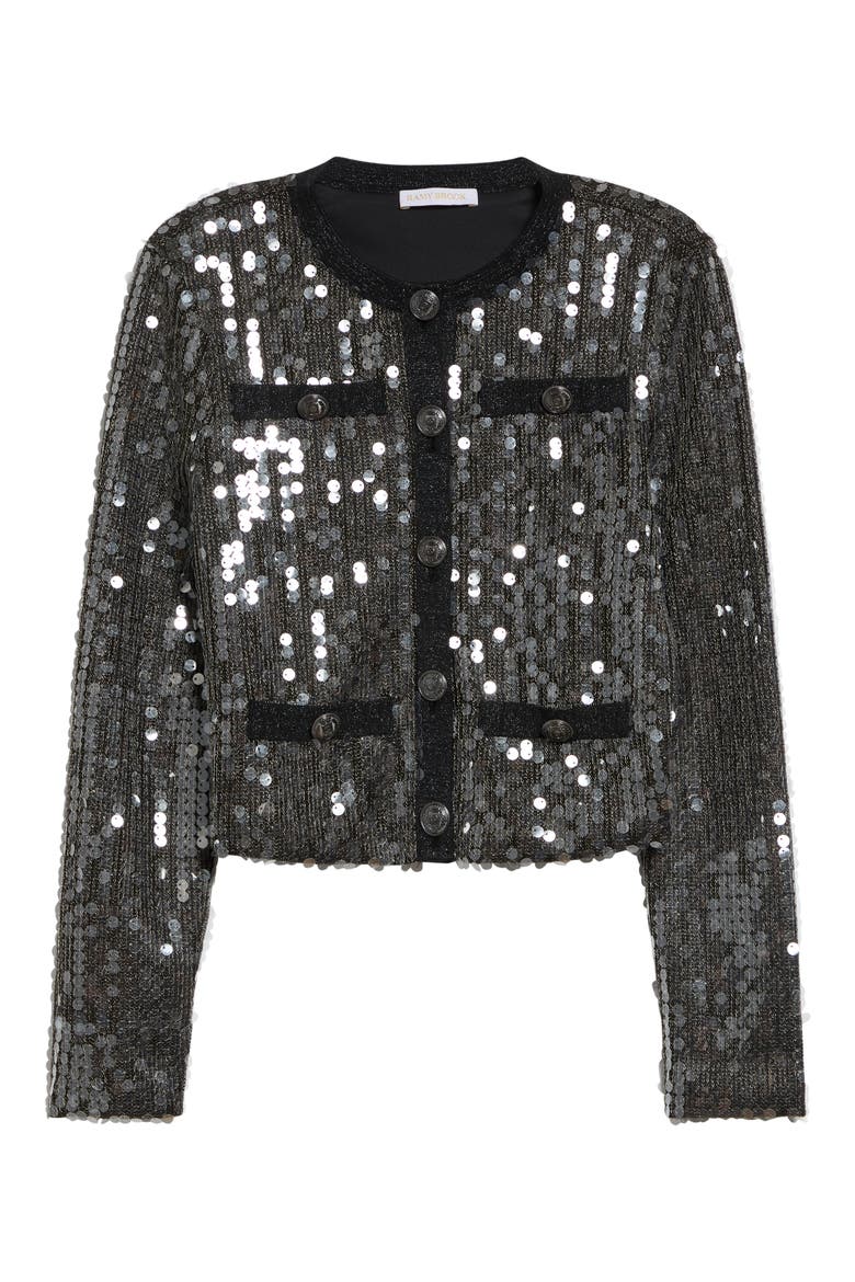 Anna Paillette Jacket, Alternate, color, GUNMETAL PAILLETTE