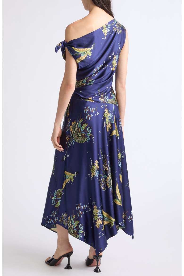 Portia One-Shoulder Silk Maxi Dress, Alternate, color, TAPESTRY MIDNIGHT