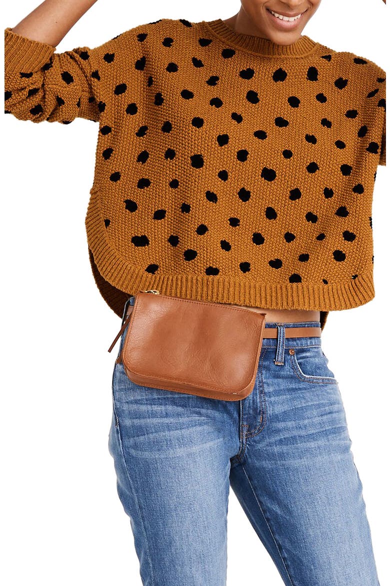 Painted Spots Pullover Sweater, Main, color, EGYPTIAN GOLD