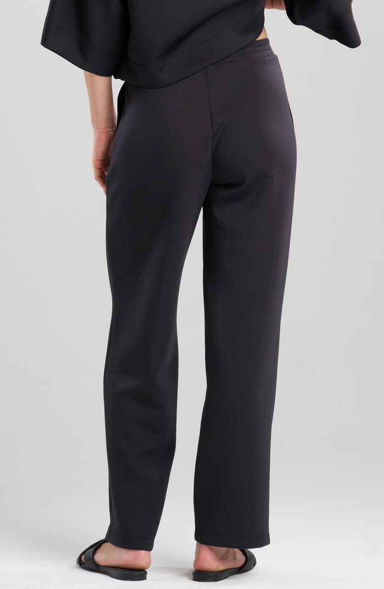 Natori Udon Scuba Knit Pajama Pants, Alternate, color, Black