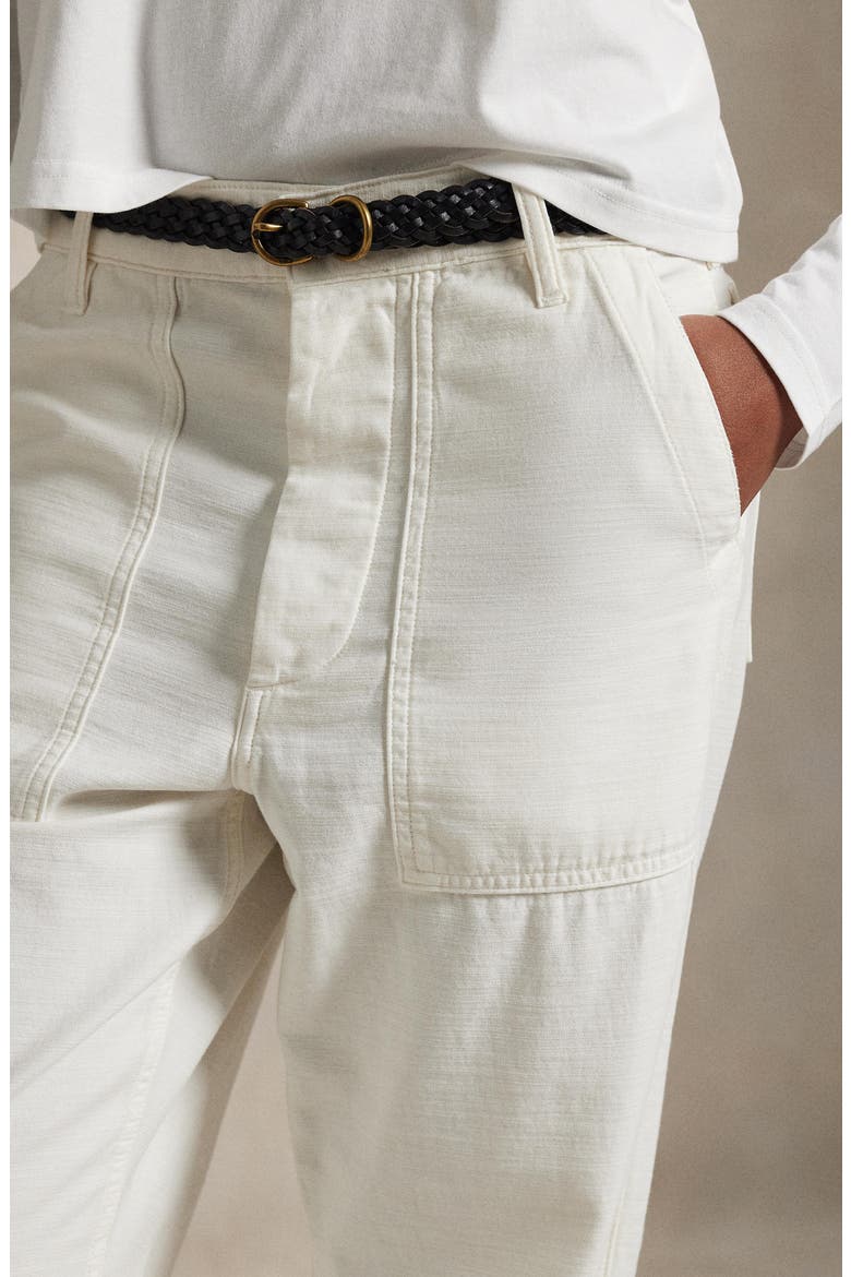Ricky Cotton Sateen Utility Pants, Alternate, color, ECRU