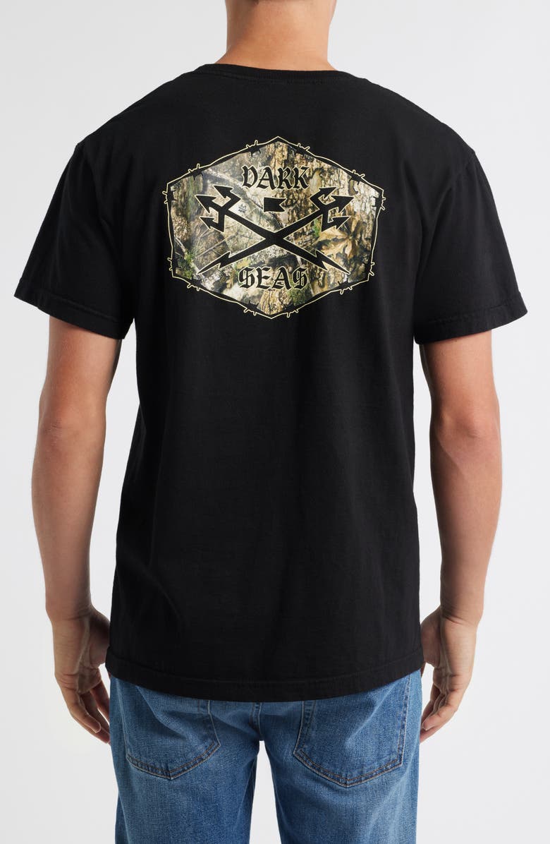 DARK SEAS No Trespassing Cotton Graphic T-Shirt, Alternate, color, Black