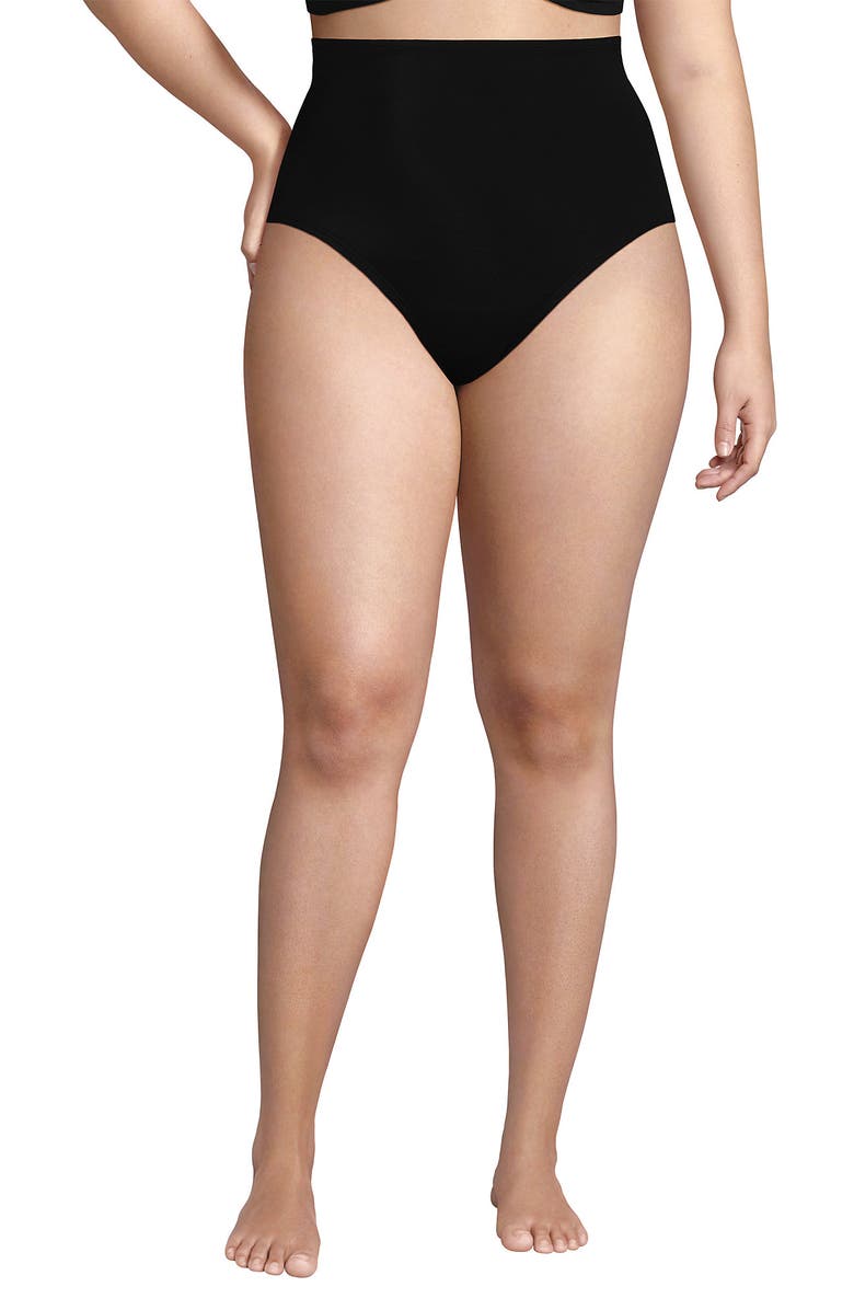 Lands' End Slender Separates Ultra High Waisted Bikini Swim Bottoms, Alternate, color,