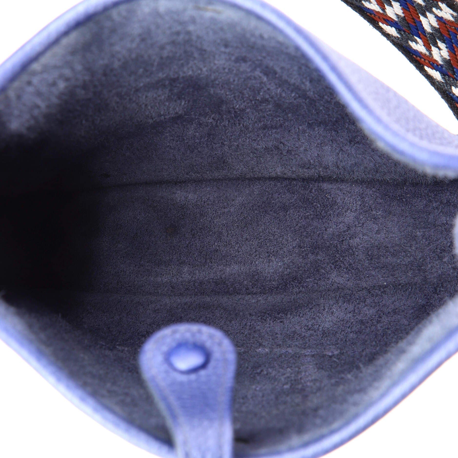 Pre-Owned Hermes Evelyne Bag Gen III Clemence TPM, Alternate, color, Bleu Saphir