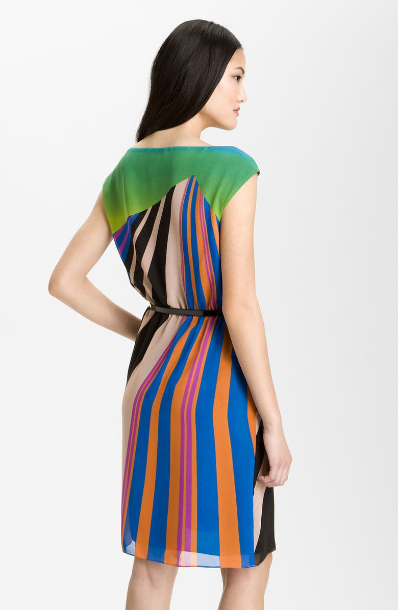 Adrianna Papell Print Chiffon Day Dress, Alternate, color,