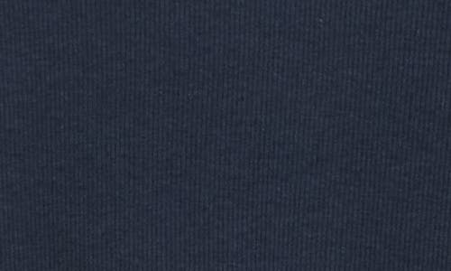 Rag & Bone Essie Long Sleeve Ribbed Crop T-shirt In Blue