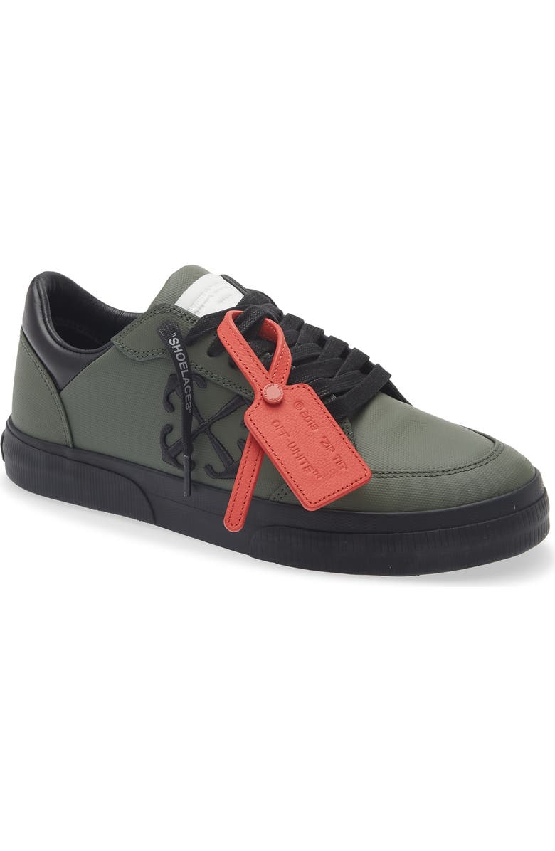 Off-White Vulcanized Low Top Sneaker, Main, color, Military Green - Black