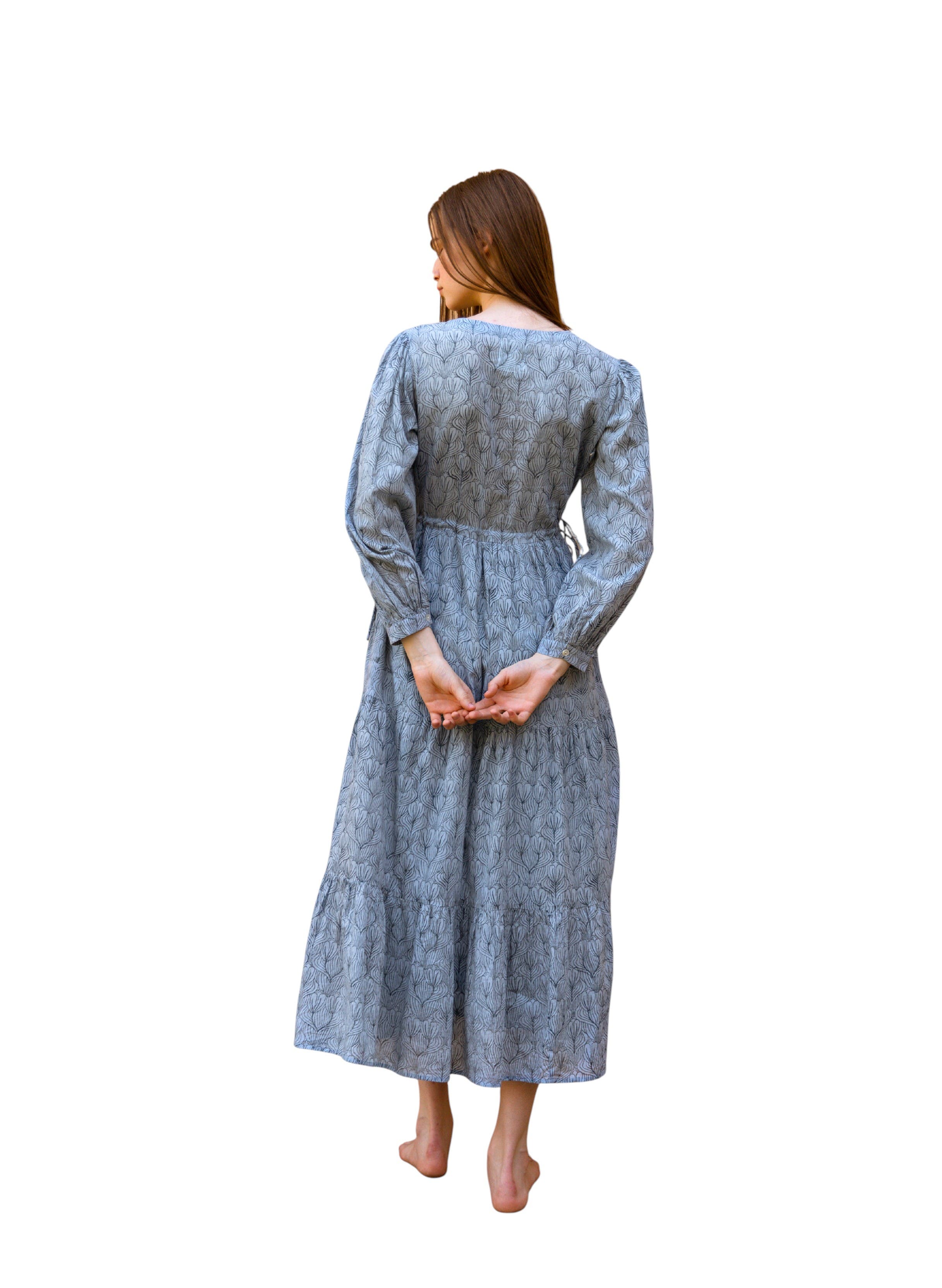 Hand-Printed Ashbury Dress - image 4