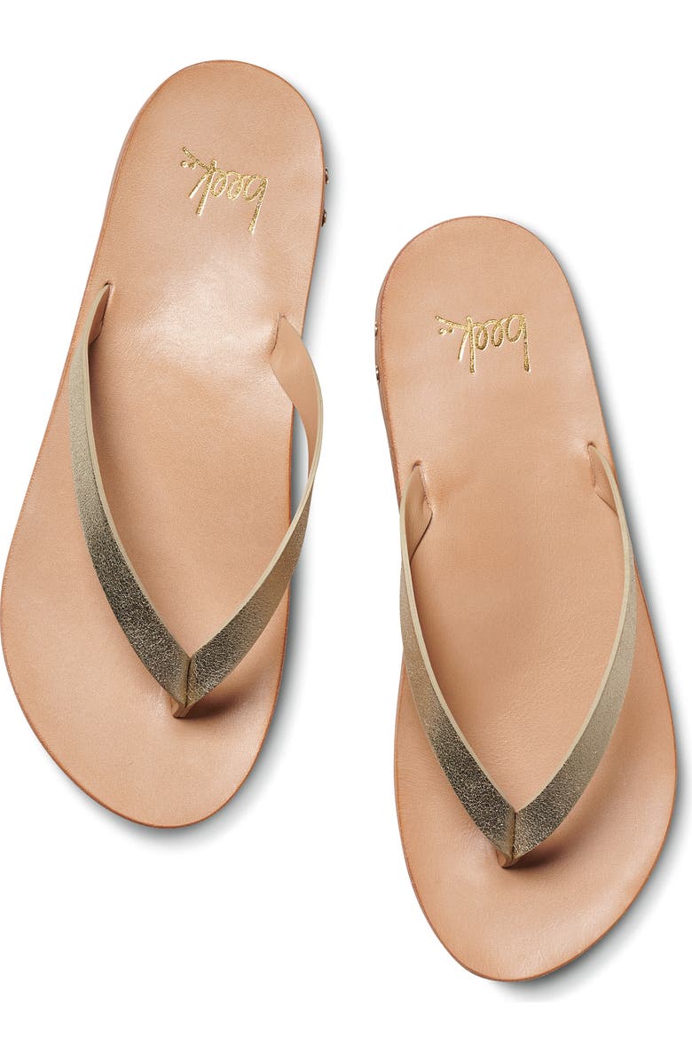 Beek Seabird Flip Flop, Alternate, color, Platinum/Honey