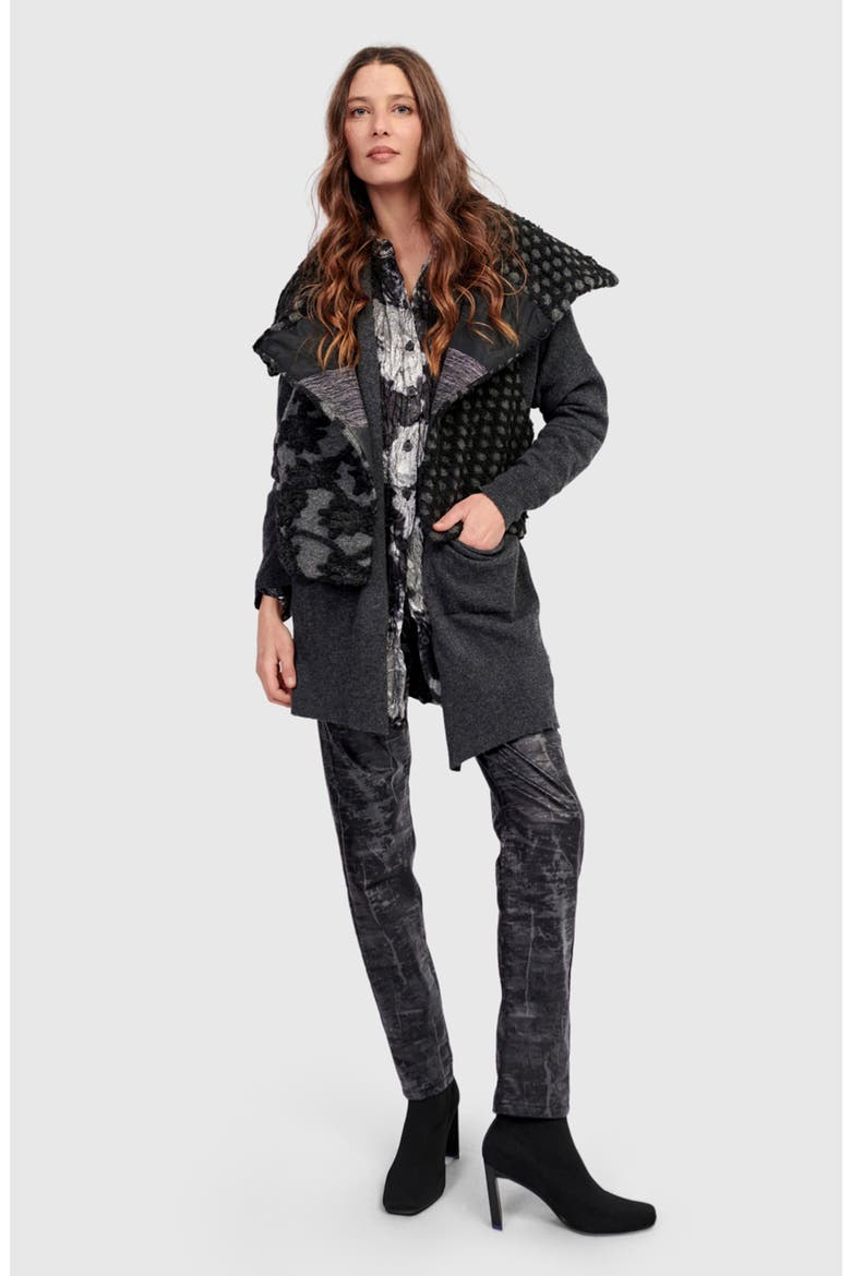 Hush Cozy Moto Vest, Alternate, color, Mix