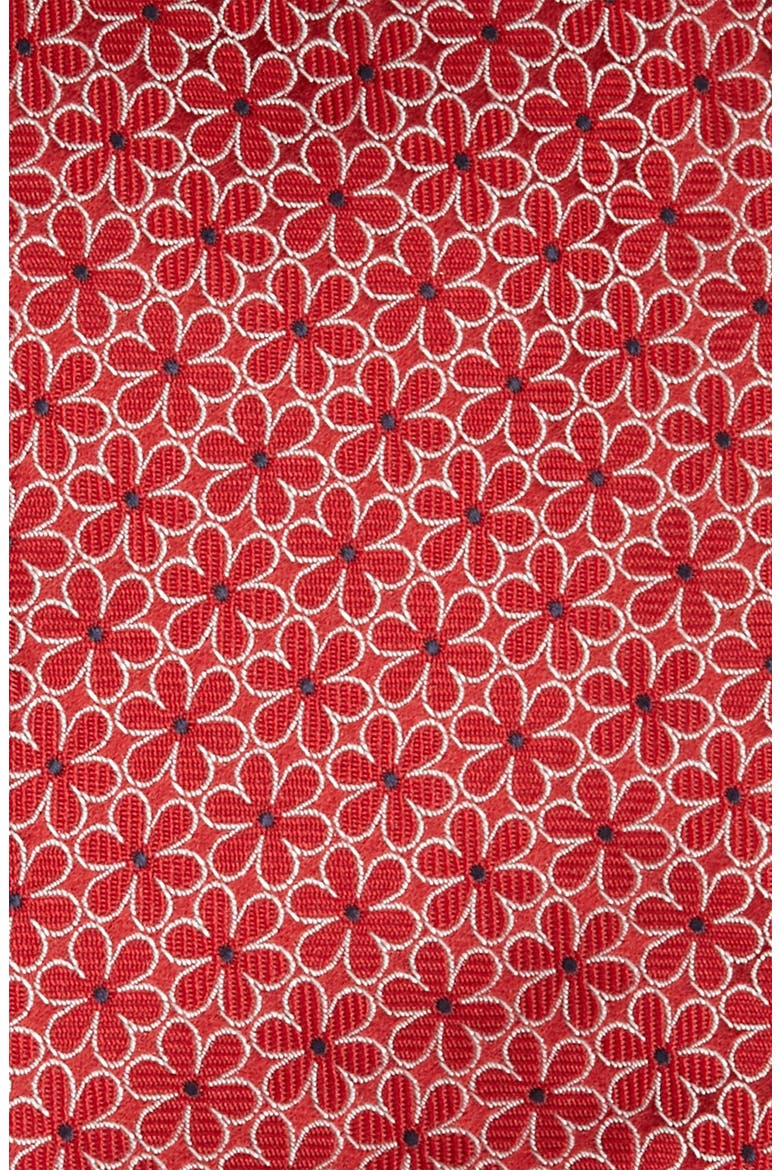 Woven Silk Tie, Alternate, color, RED