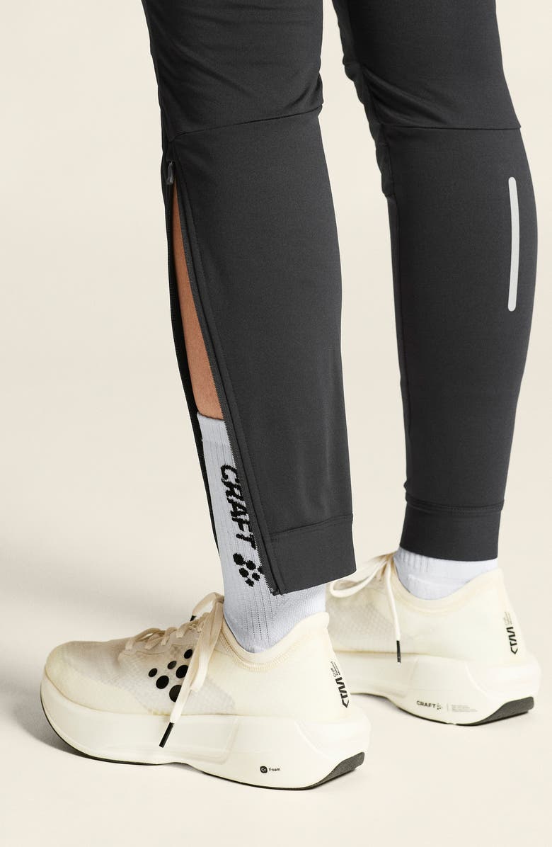 Craft SubZ Light Running Tights, Alternate, color, Black