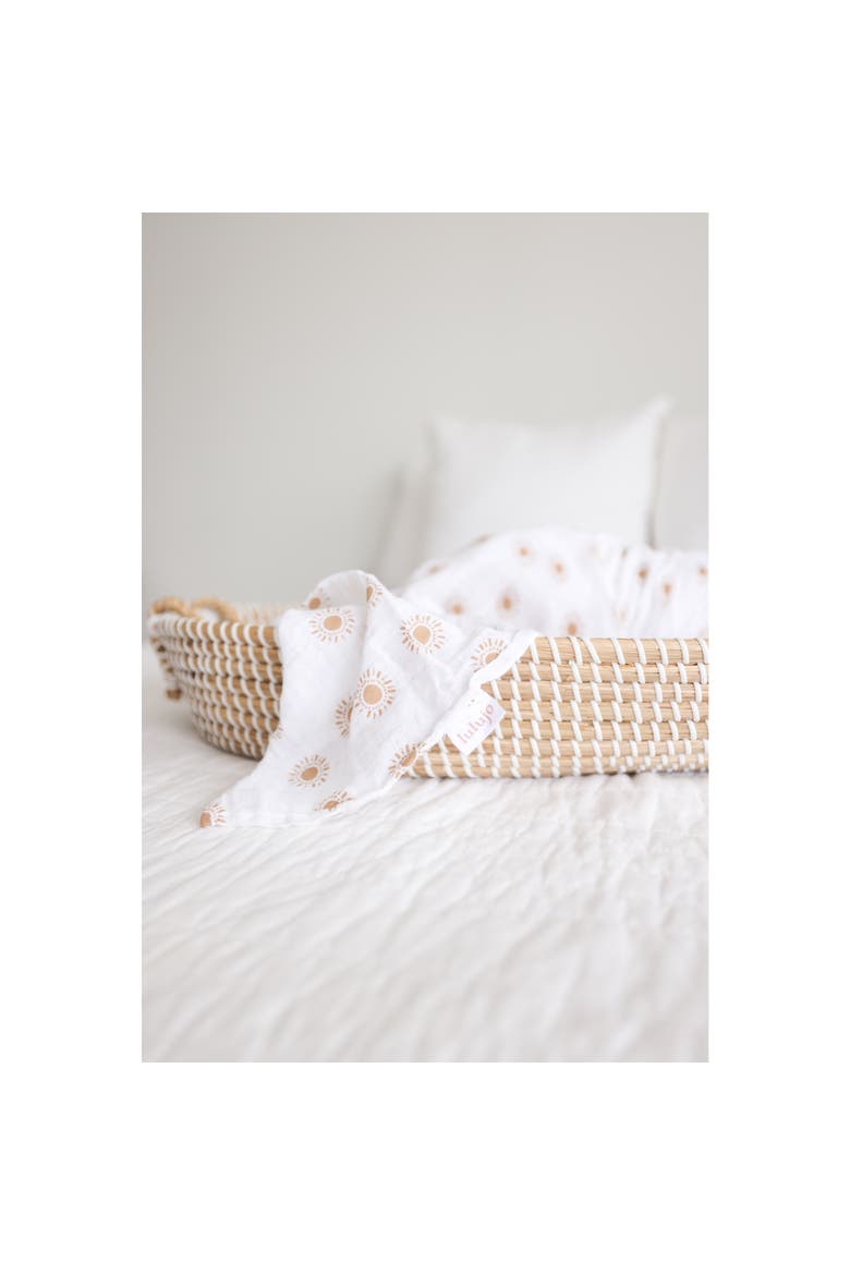 Cotton Muslin Swaddle, Alternate, color, Suns