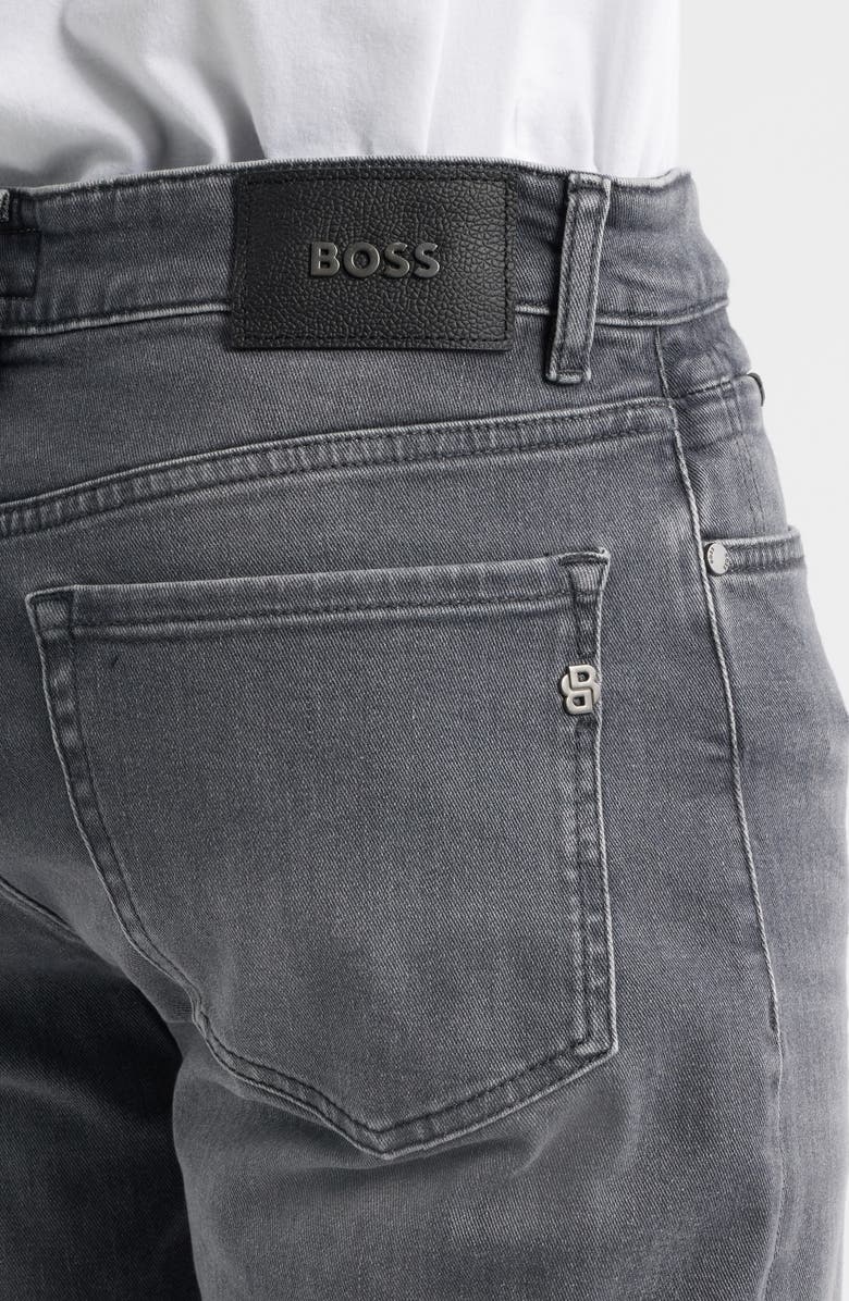 BOSS Ogden Straight Leg Jeans, Alternate, color, Medium Grey