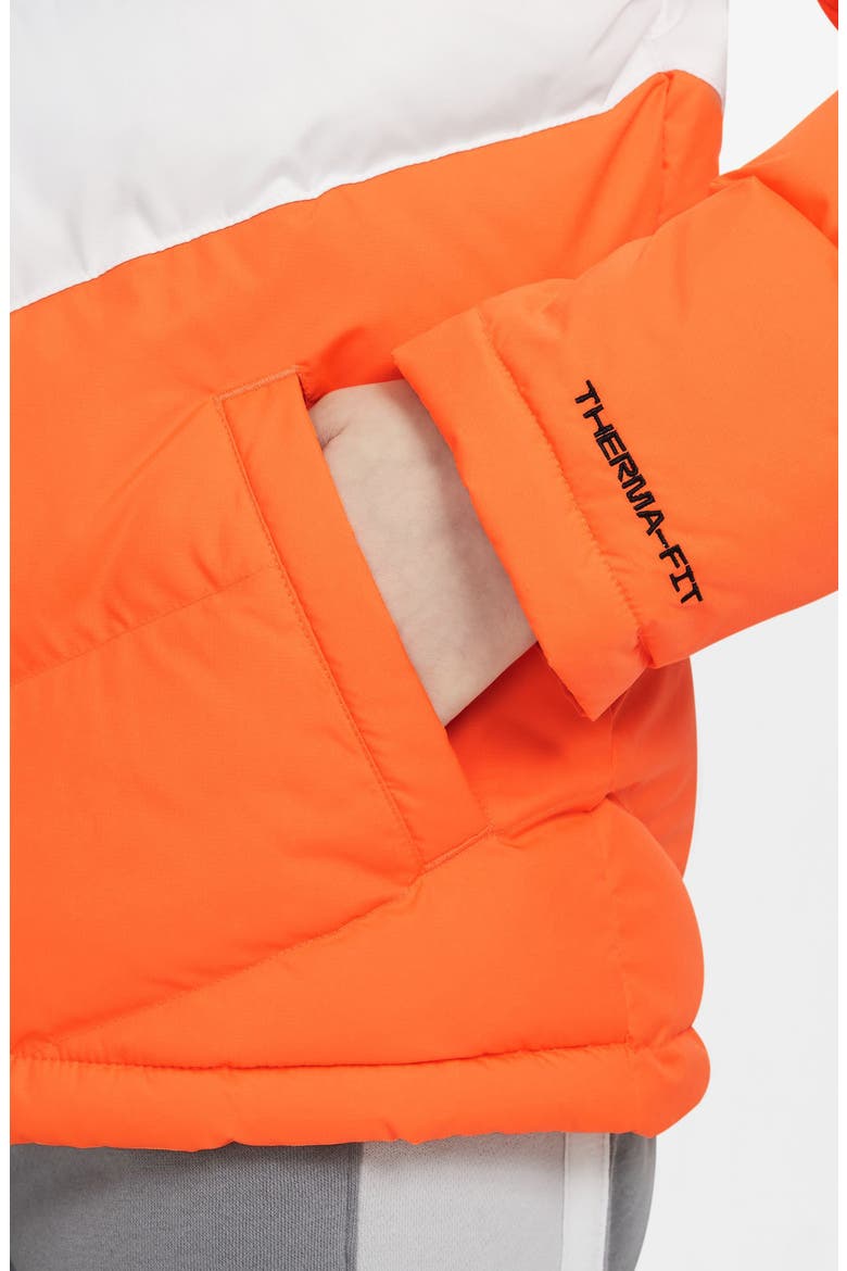 Filled Jacket, Alternate, color, SMOKE GREY/ ORANGE/ WHITE