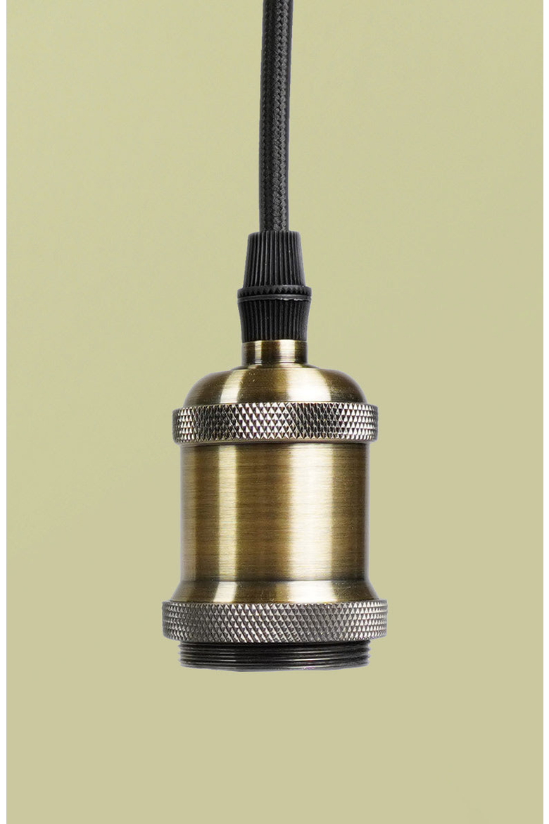 Modern Pendant Light and Socket, Main, color, Black/Bronze