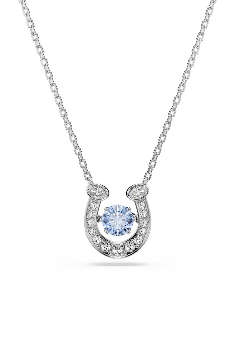 Symbolica Pendant Necklace, Main, color, BLUE/ SILVER