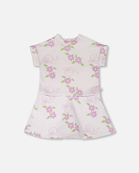 French Terry Snails Dress (Toddler, Little Kid & Big Kid)