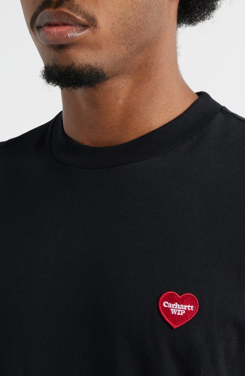 Carhartt Work In Progress Heart II Hartt Organic Cotton Graphic T-Shirt, Alternate, color, Black