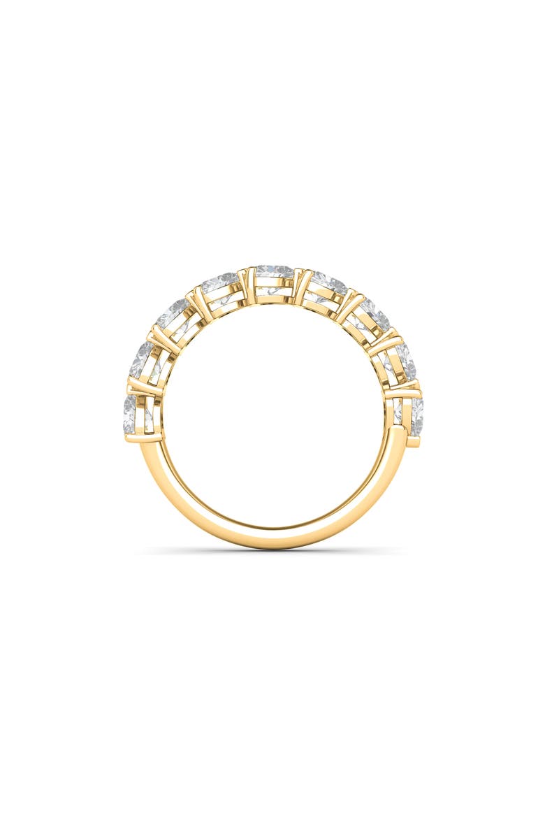 Heart Cut Lab Created Diamond Half Eternity Ring, Alternate, color, YELLOW GOLD