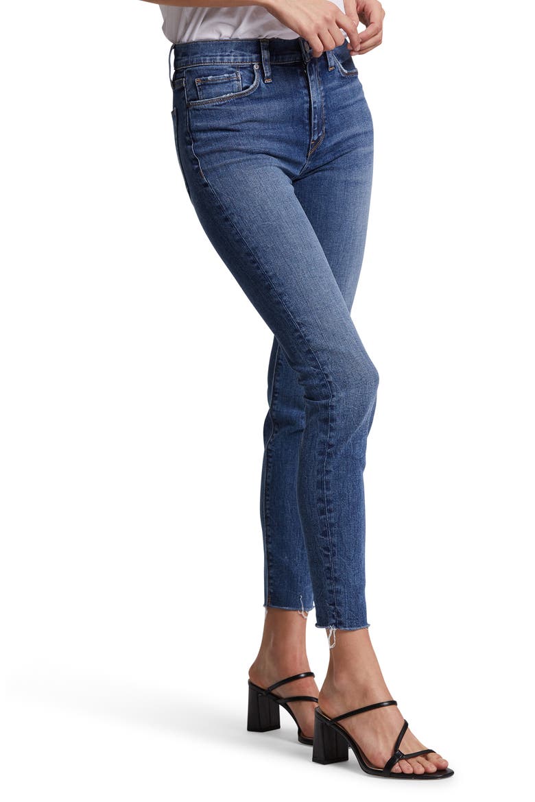 Barbara Ripped High Waist Ankle Skinny Jeans, Alternate, color, SURPASS