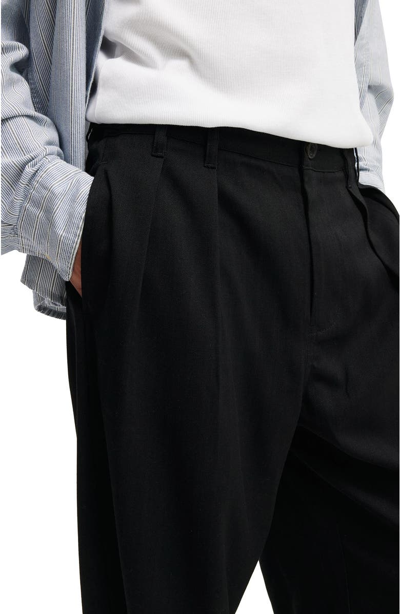 Cotton On Men's Super Baggy Pleated Pant, Alternate, color, Black