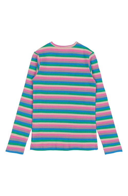 The New Kids' Piper Stripe Long Sleeve Top In Multi