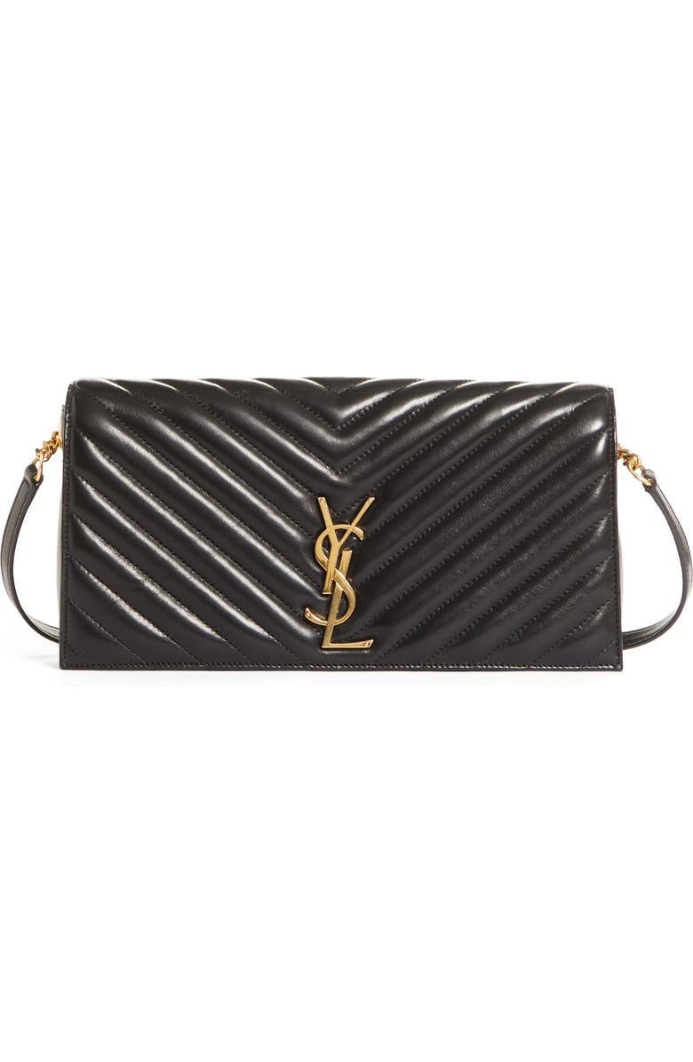 Saint Laurent Kate Matelassé Leather Crossbody Bag, Main, color,