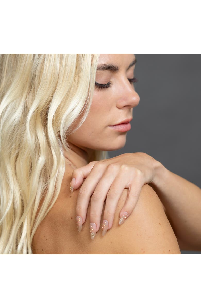 3H Nails Moonlit Kiss Luxury Handmade Press On Nails, Main, color, Blush