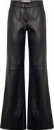 Maison Common Nappa Leather Bootleg Pants