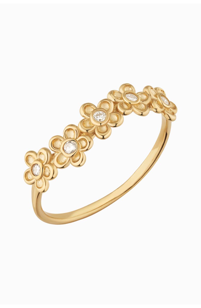 Oradina 14K Yellow Gold Blossom Ring, Main, color, Yellow Gold