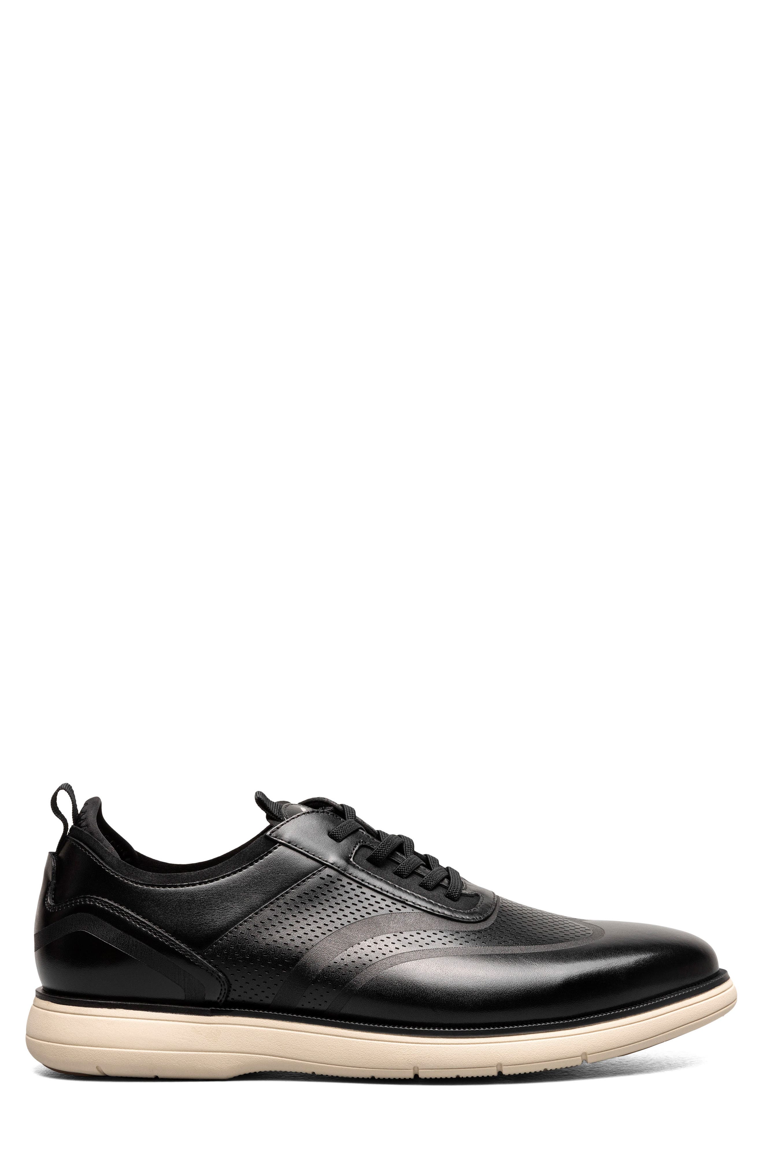 Stacy Adams Edgewood Wingtip Sneaker, Alternate, color, Black