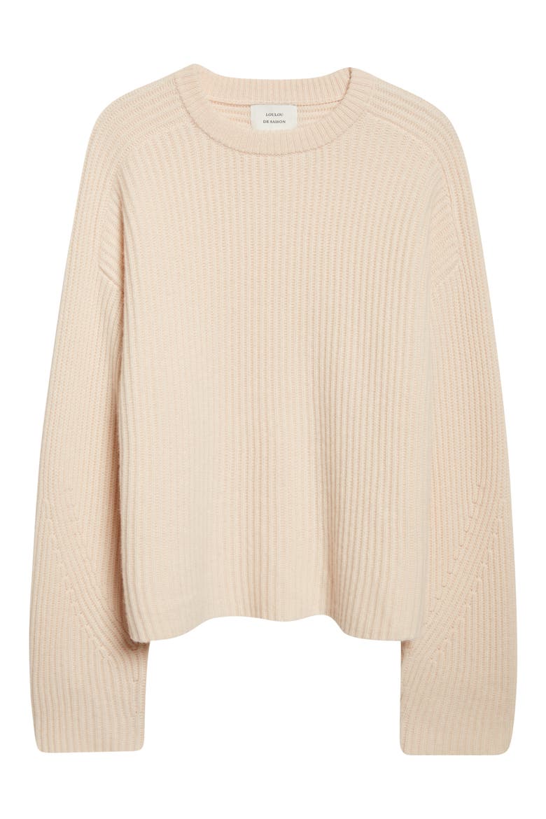 Axel Cashmere Crewneck Sweater, Alternate, color, LIGHT PINK
