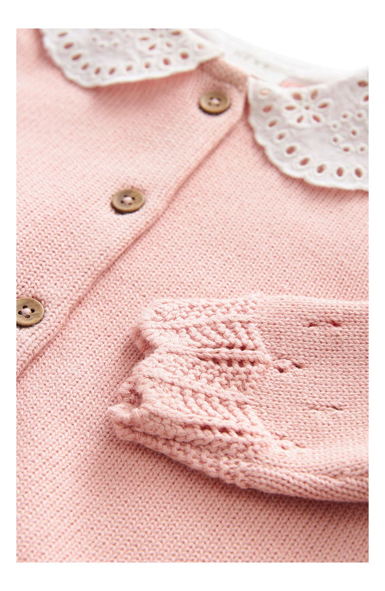 NEXT Kids' Peter Pan Collar Cotton Cardigan, Alternate, color, 