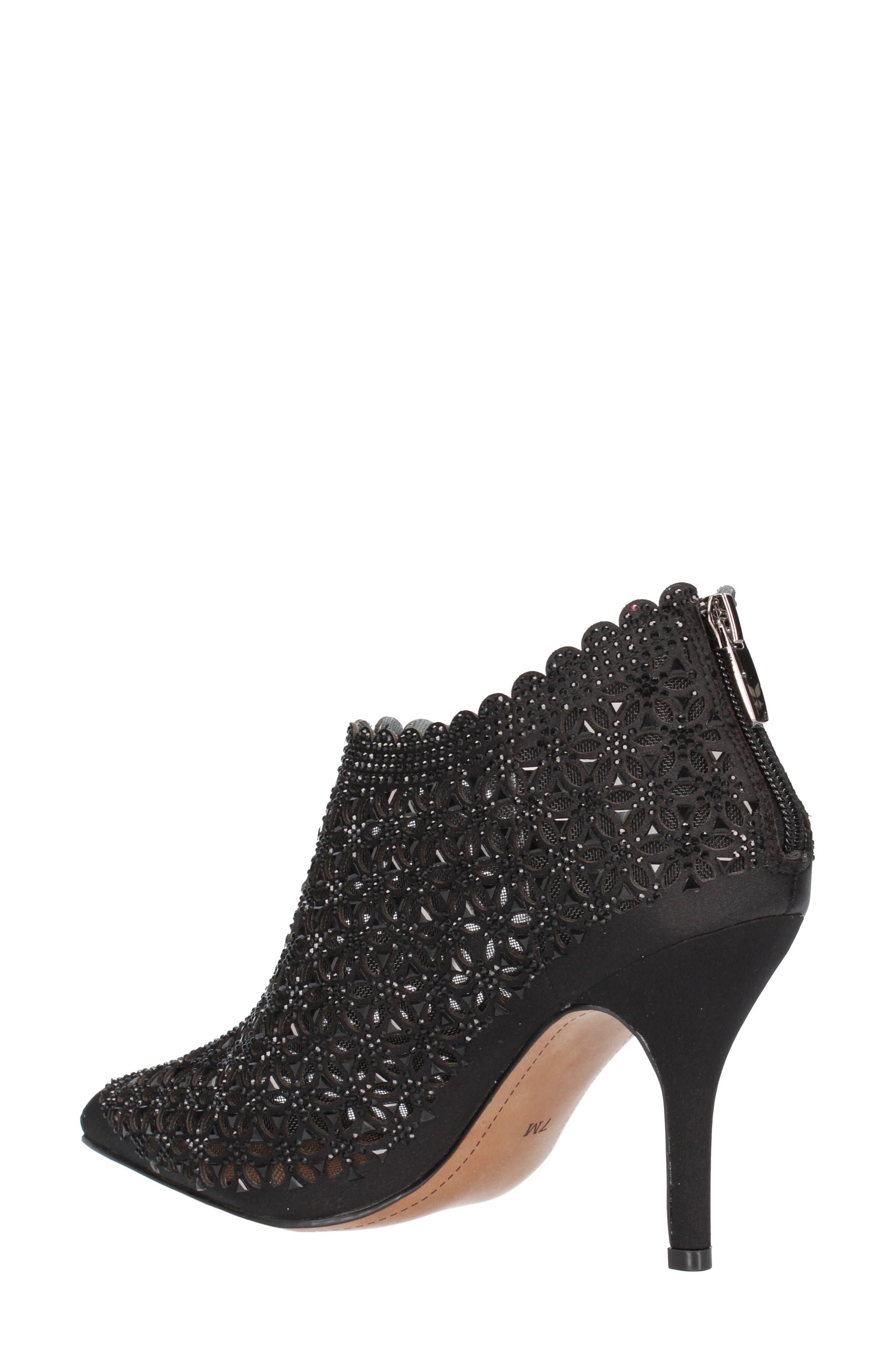 J. Reneé Nishita Pointed Toe Bootie, Alternate, color, Black