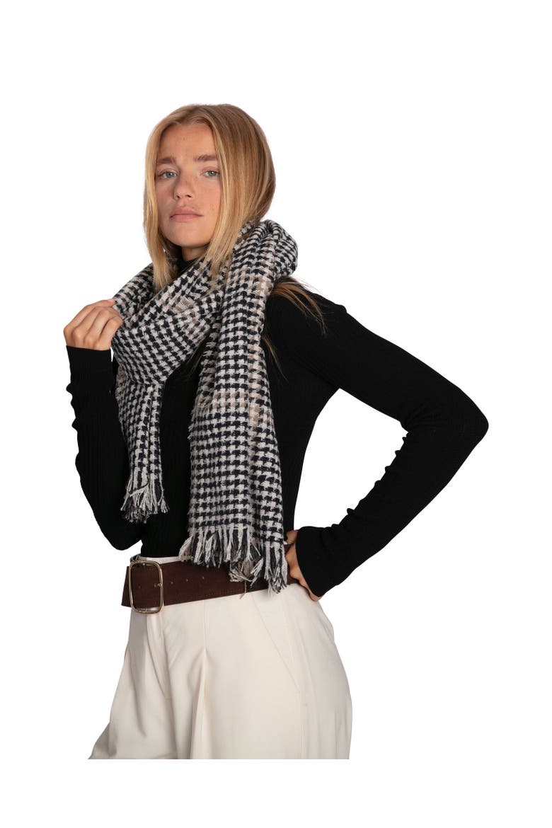 Espresso Scarf, Main, color, Black/Beige